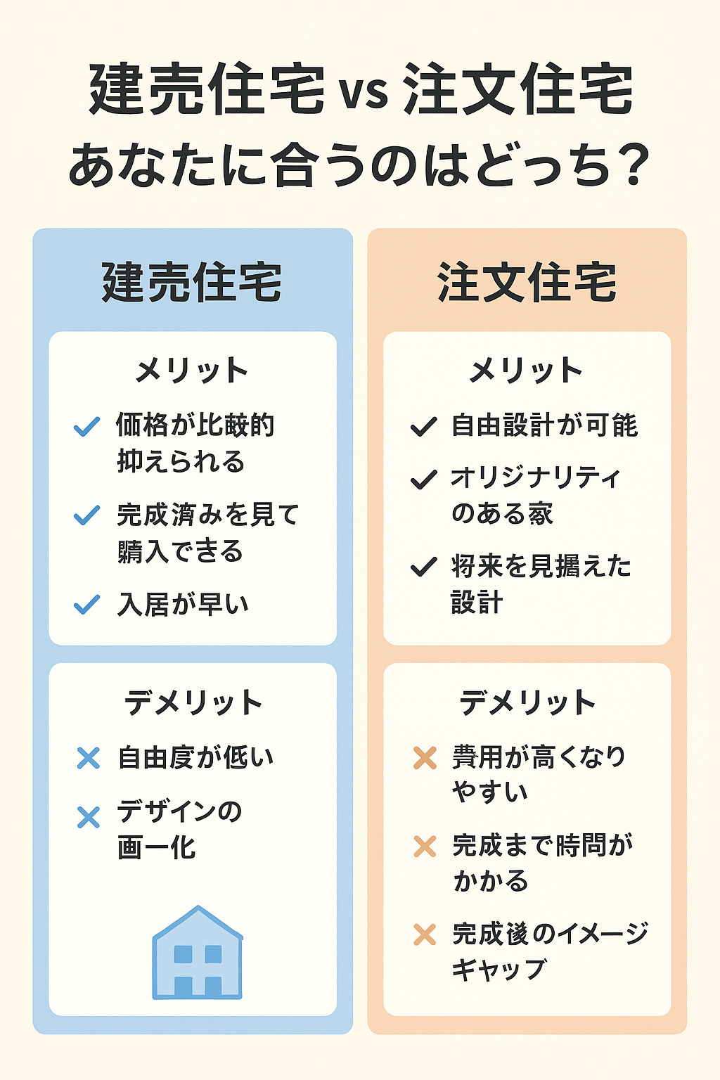 建売住宅 vs 注文住宅 あなたに合うのはどっち？ | 徳島不動産モール | 中古・新築・土地情報